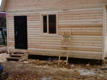 Фотоотчет о строительстве дома из бруса в Ленинградской области
