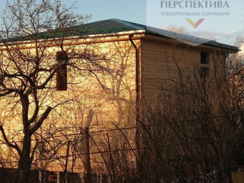 Фотоотчет о строительстве брусовогой дома 8х8 под усадку в Сосенках